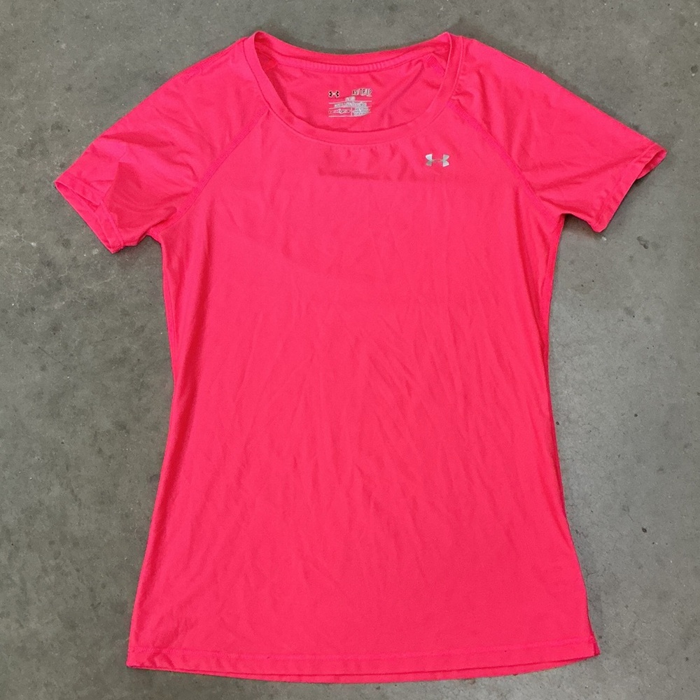 Under Armour Women's Neon Pink Short Sleeve Top